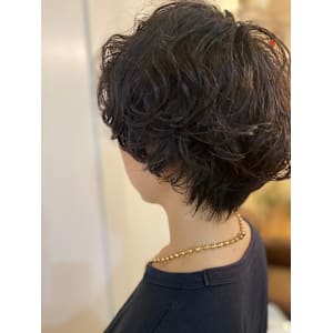 NINE HAIR×ショート×パーマ