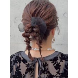 #パーティーヘアアレンジ　#お呼ばれヘア