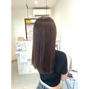 ブリーチベースをいかしたブラウンカラー