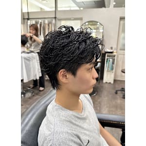 ピンカールパーマ