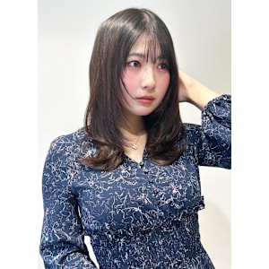 山村レイヤーセミロングひし形シルエット/外ハネくびれヘア銀座