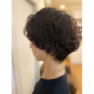 NINE HAIR×ショート×パーマ