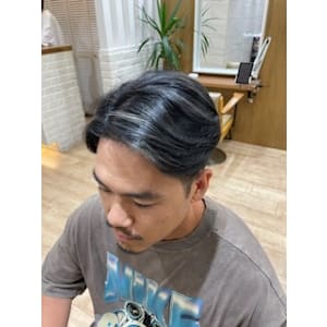 メンズ極細ハイライト/海外スタイル