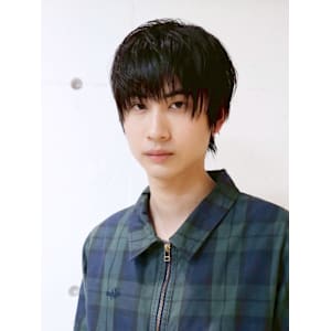 ブルーブラックスパイキーショート_ba551571