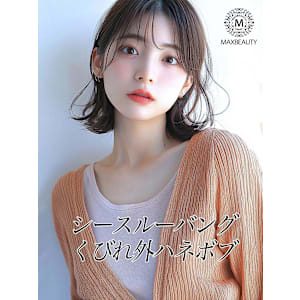 シースルーバングくびれ外ハネボブ【銀座/銀座駅】