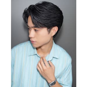 マッシュ短髪ツーブロックモテる束感モテ髪イケメン黒髪ビジネス