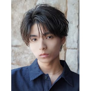 モテる黒髪ネープレスショート束感モテ髪ワックスなしマッシュ