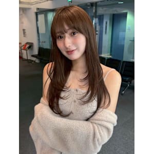 髪質改善 ロングレイヤー シャギーカット くびれヘア 韓国風