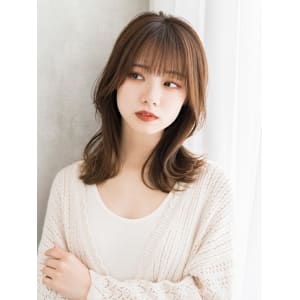 美髪セミロング