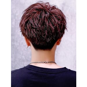 ナチュラル無造作サイドパートマッシュ