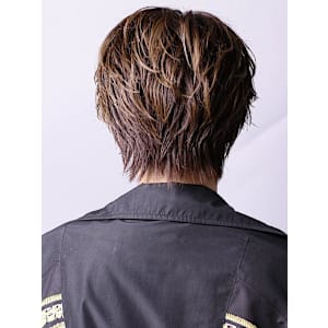 毛流れセンターパートツイスパウルフ