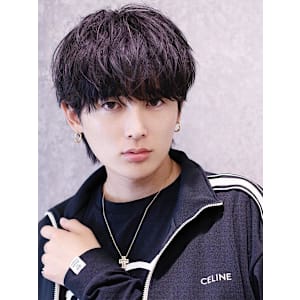 韓流ナチュラル束感マッシュウルフ