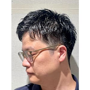 ツーブロックショート