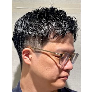 ツーブロックショート