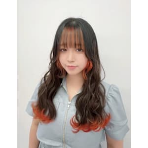 オレンジ裾カラー★