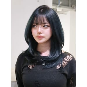 ロングくびれヘアおくれ毛前髪カット美髪_ba549101