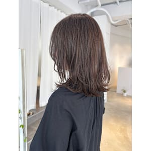 ミディアムレイヤーカール仕上げ