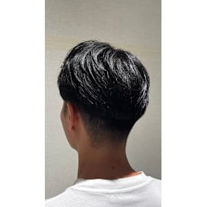 フェザー風　センターパート