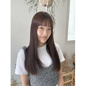 《花屋併設の美容院》夏ブラウンカラー