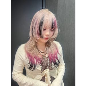 スラッシュカラー　デザインカラー　ハイトーン　表参道/原宿 - Null 表参道本店 デザインカラー/ダブルカラー【ヌル】掲載中