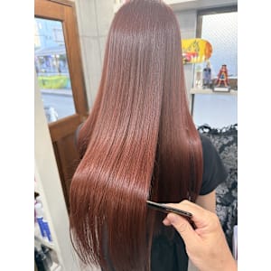 バーミリオンオレンジ 【茅ヶ崎髪質改善】