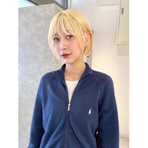 【rizu】ハイトーンボブ/ブロンドヘア - MOON by KENJE【ムーンバイケンジ】掲載中