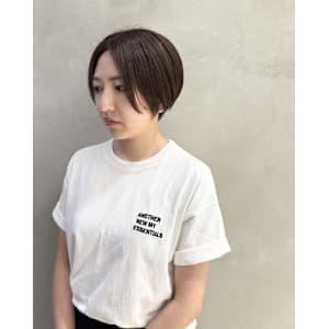 ショートボブ/白髪ぼかし/仙台