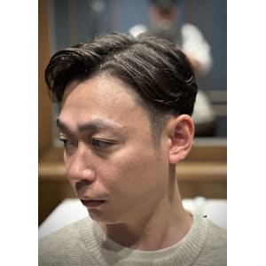 メンズ　ニュアンスパーマ　毛流れ　シチサン - 銀座shino【ギンザ シノ】掲載中