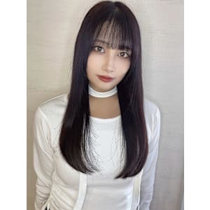 ナチュラル/うるつやストレート/シースルーぱっつん