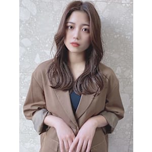 前髪なし韓国式イメチェンロングレイヤー　