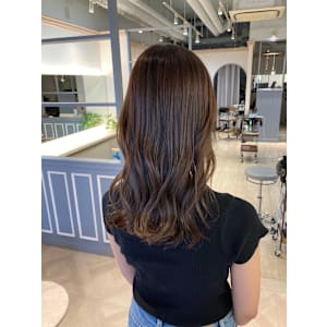 明るめの白髪染めナチュラルブラウン赤羽美容院