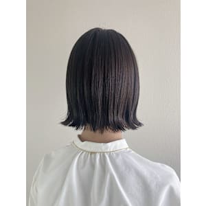 ボブ/切りっぱなしボブ/アッシュグレー