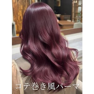 パーマ#パーマスタイル#コテ巻き風パーマ#レイヤーカット