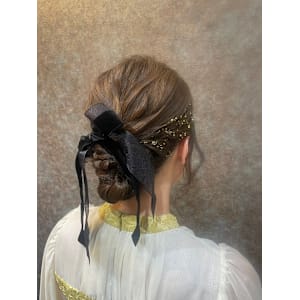 タイトシニヨン　ベロアリボンセット