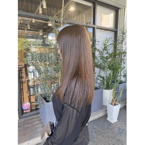 ストレートパーマ/オリーブベージュ
