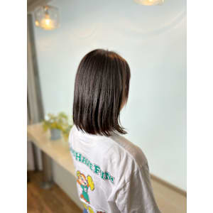 縮毛矯正外ハネストレート