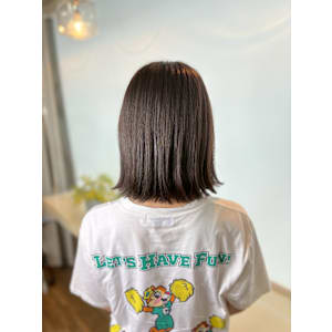 縮毛矯正 外ハネストレート