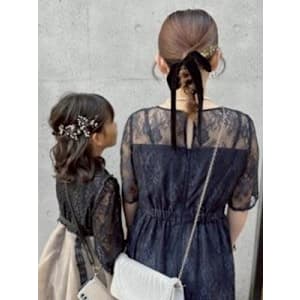 #お呼ばれヘア　#親子ヘアアレンジ