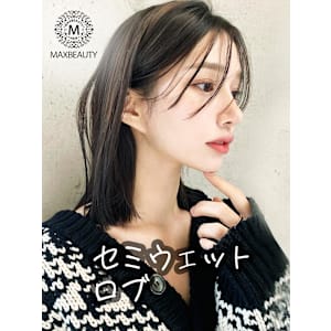 セミウェット切りっぱなしロブヘア☆銀座/東京駅/有楽町