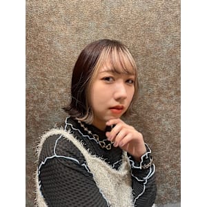 フェイスフレーミングカラー　モカベージュ