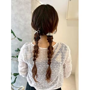 （nanaka）編みおろしツインテール