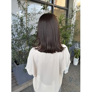 ミディアムヘア/オリーブブラウン