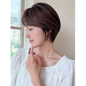 前下がりショートボブで絶壁解消！小顔に見えるひし形シルエット - AFLOAT/L 錦糸町【アフロートエル】【アフロートエル キンシチョウ】掲載中