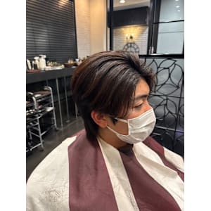 マッシュウルフ　宇部市/理容室/理容院/メンズカット