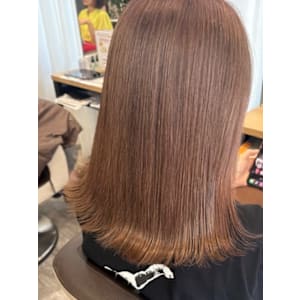 Wカラー×ピンクベージュ