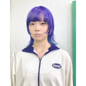 パープル＋水色