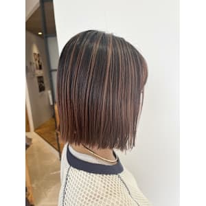 ボブ×バレイヤージュ