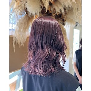 ブリーチなしダブルカラー/ラベンダーピンク