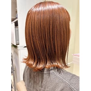 外ハネボブ/アプリコットカラー
