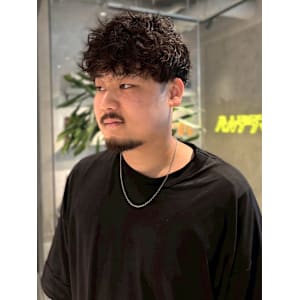 ツイストスパイラルパーマ ツーブロック 束感 メンズパーマ